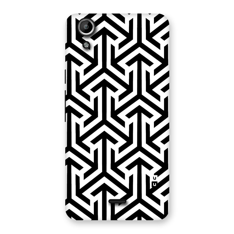 Abstract Triple Arrows Back Case for Micromax Canvas Selfie Lens Q345
