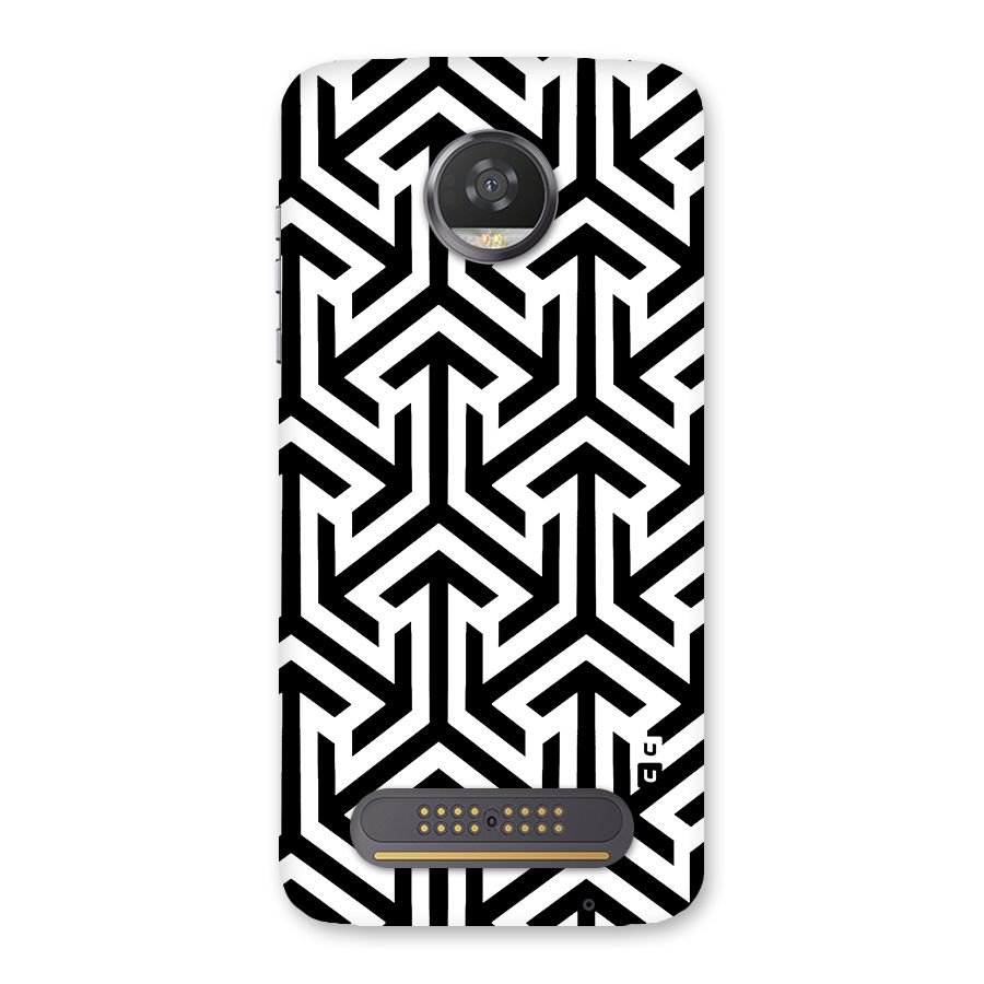 Abstract Triple Arrows Back Case for Moto Z2 Play