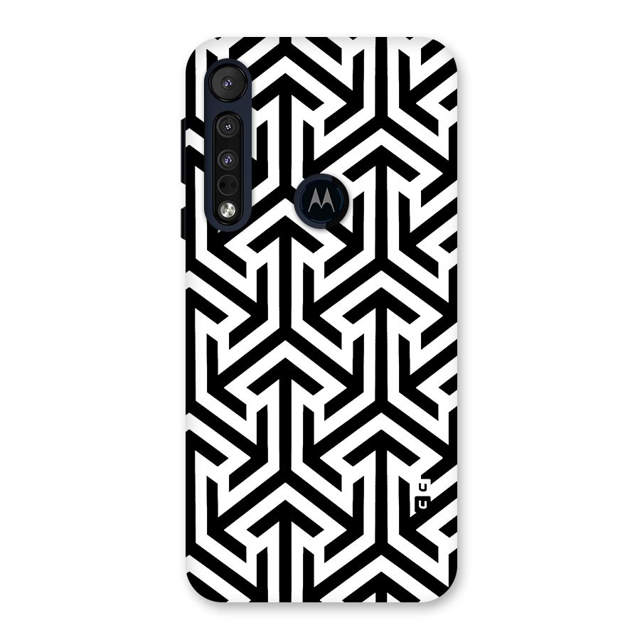 Abstract Triple Arrows Back Case for Motorola One Macro