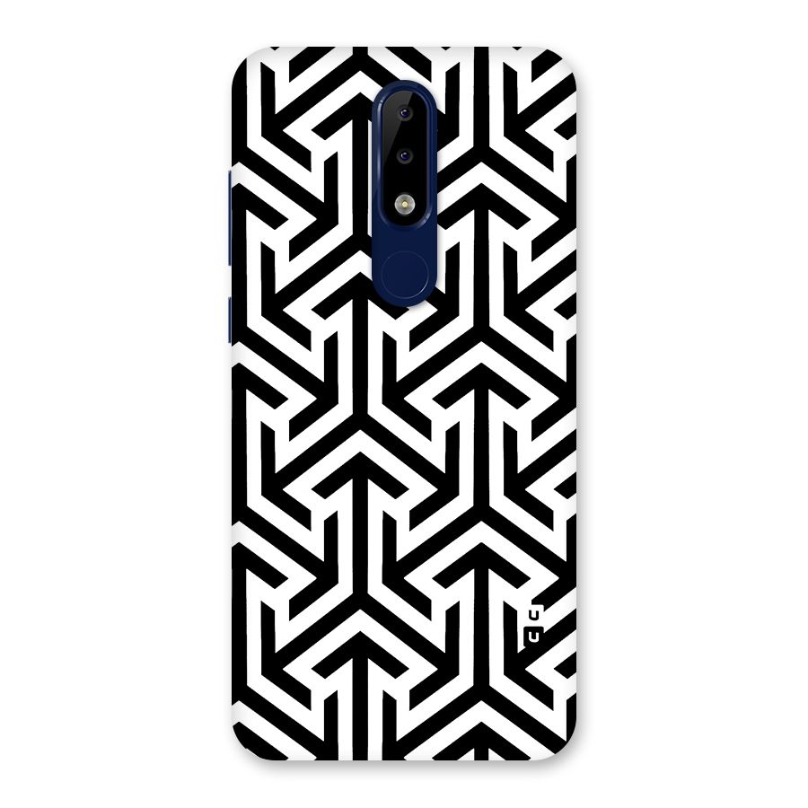 Abstract Triple Arrows Back Case for Nokia 5.1 Plus