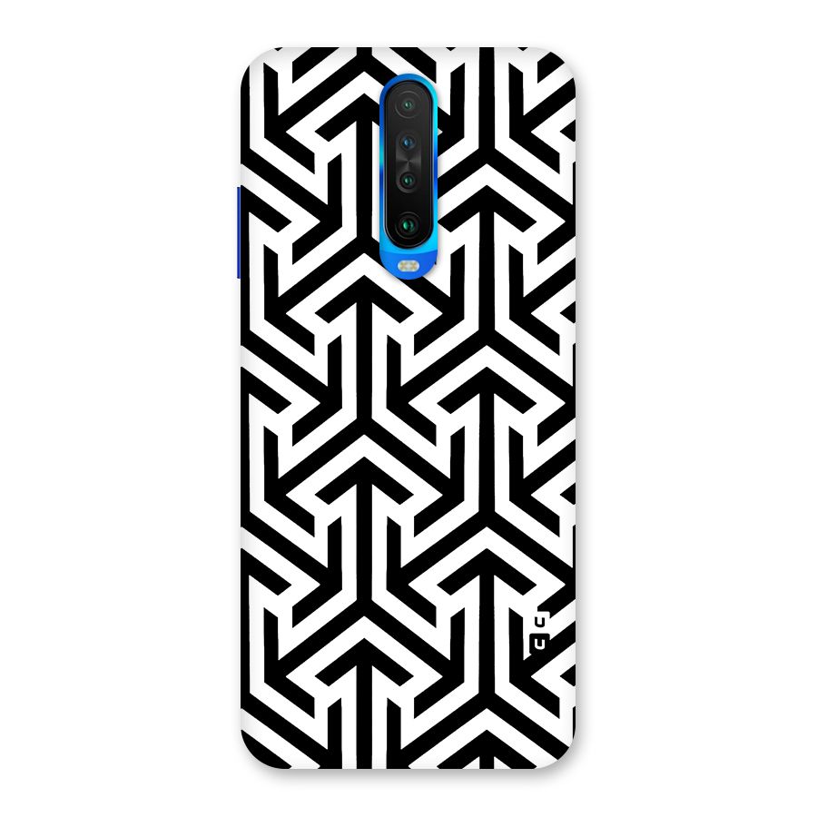 Abstract Triple Arrows Back Case for Poco X2