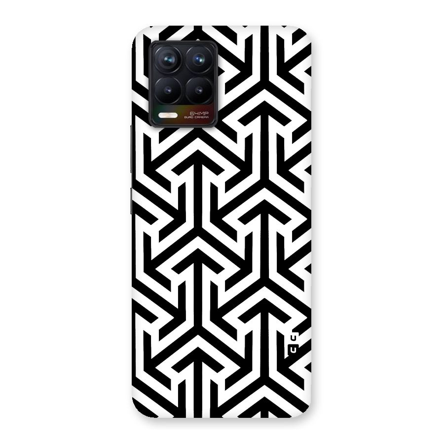 Abstract Triple Arrows Glass Back Case for Realme 8