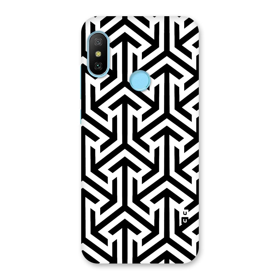 Abstract Triple Arrows Back Case for Redmi 6 Pro