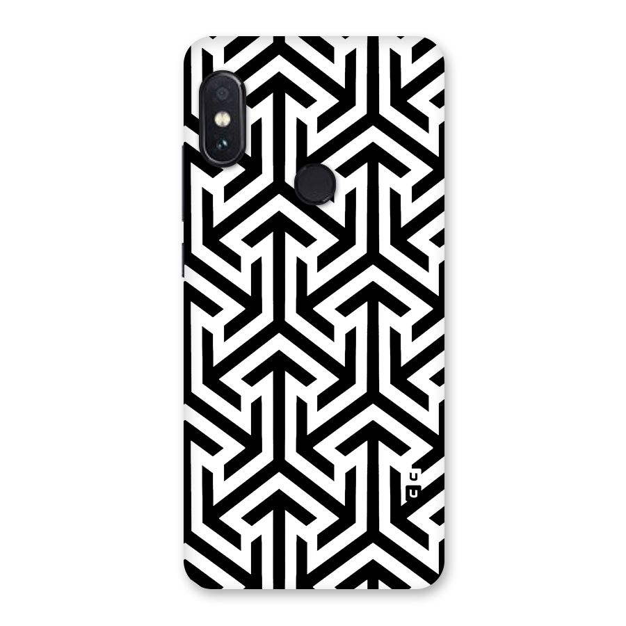 Abstract Triple Arrows Glass Back Case for Redmi Note 5 Pro