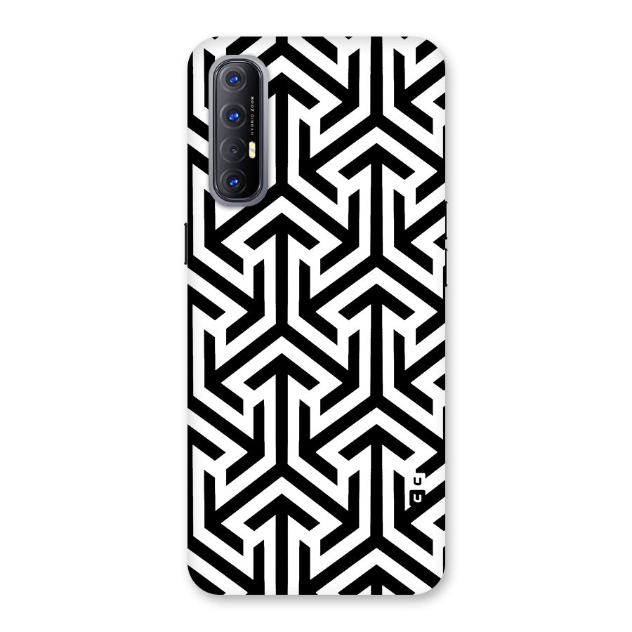 Abstract Triple Arrows Back Case for Reno3 Pro