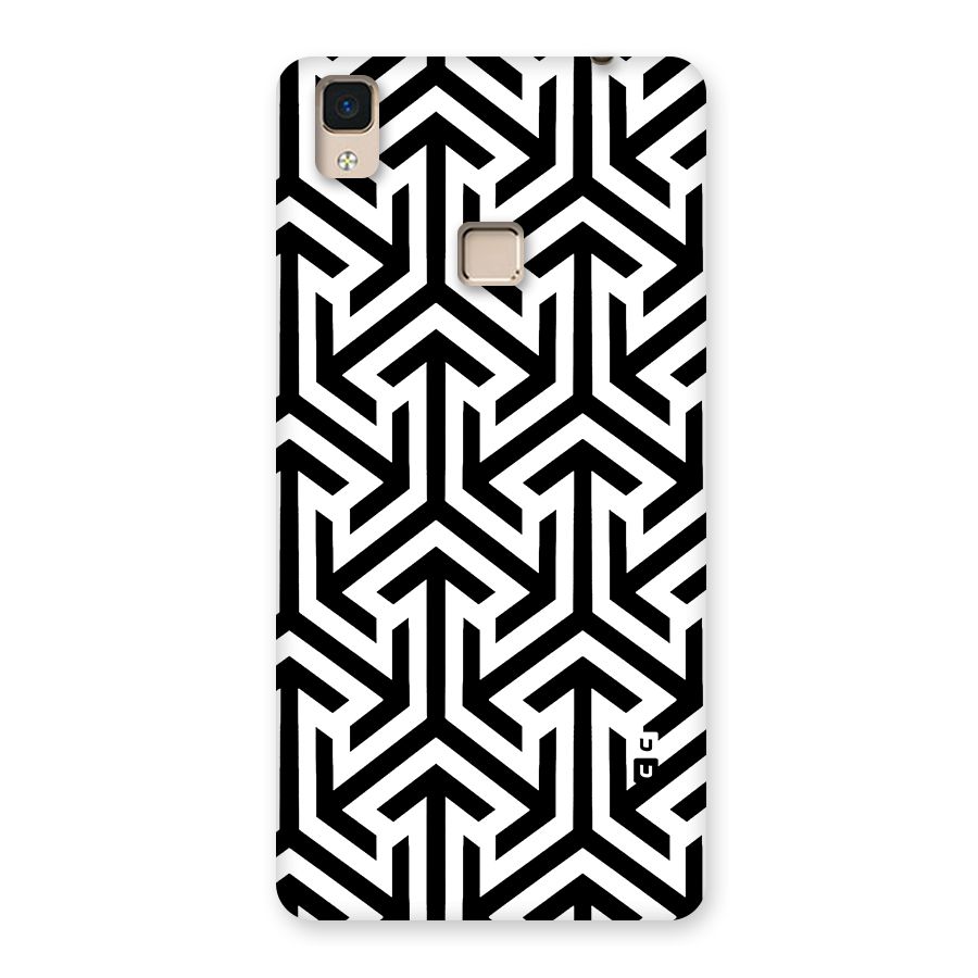 Abstract Triple Arrows Back Case for V3 Max
