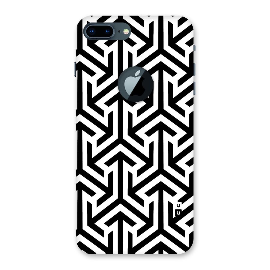 Abstract Triple Arrows Back Case for iPhone 7 Plus Logo Cut