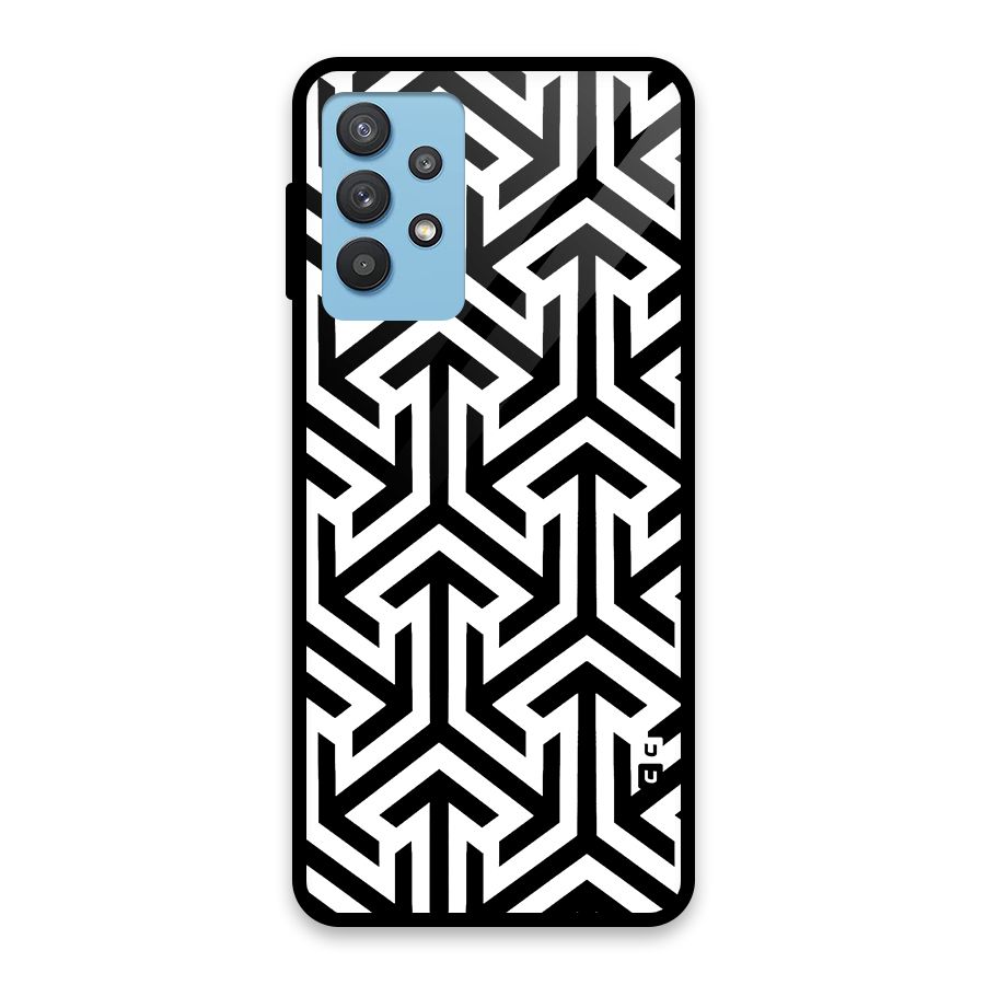 Abstract Triple Arrows Glass Back Case for Galaxy M32 5G