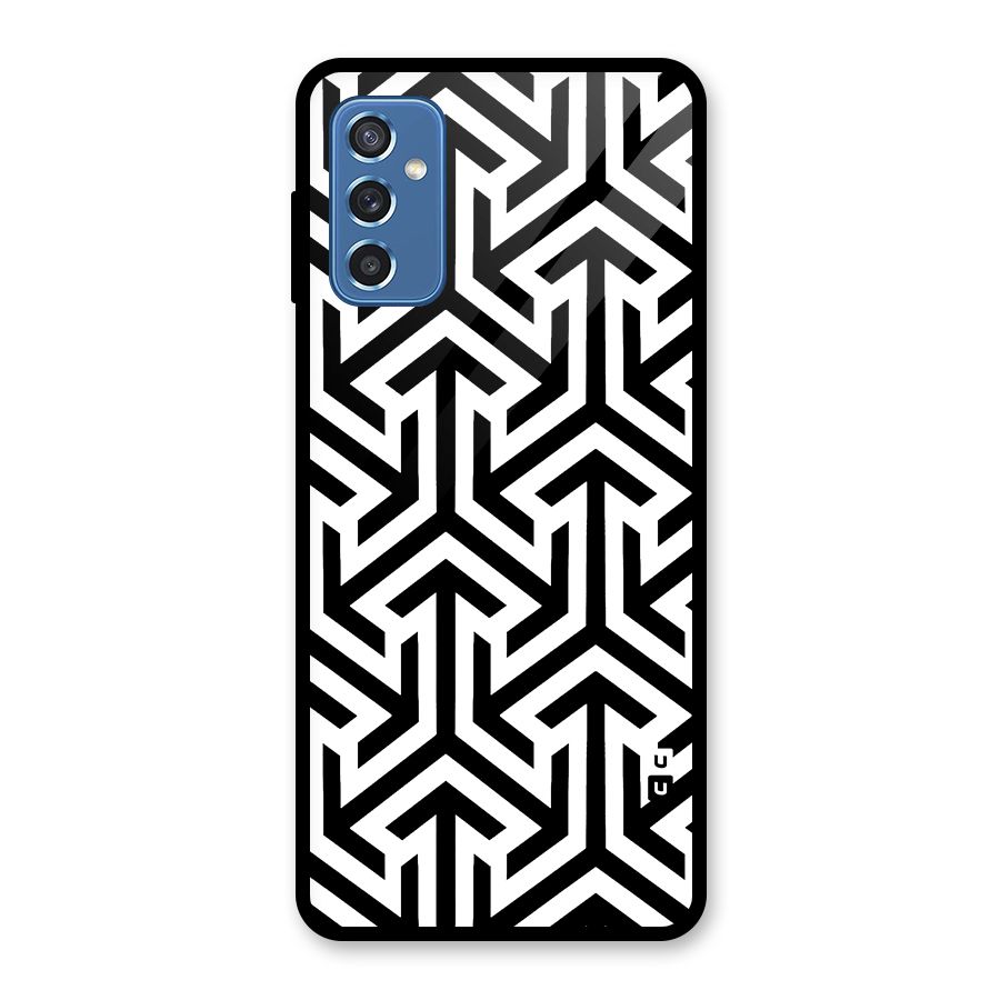 Abstract Triple Arrows Glass Back Case for Galaxy M52 5G