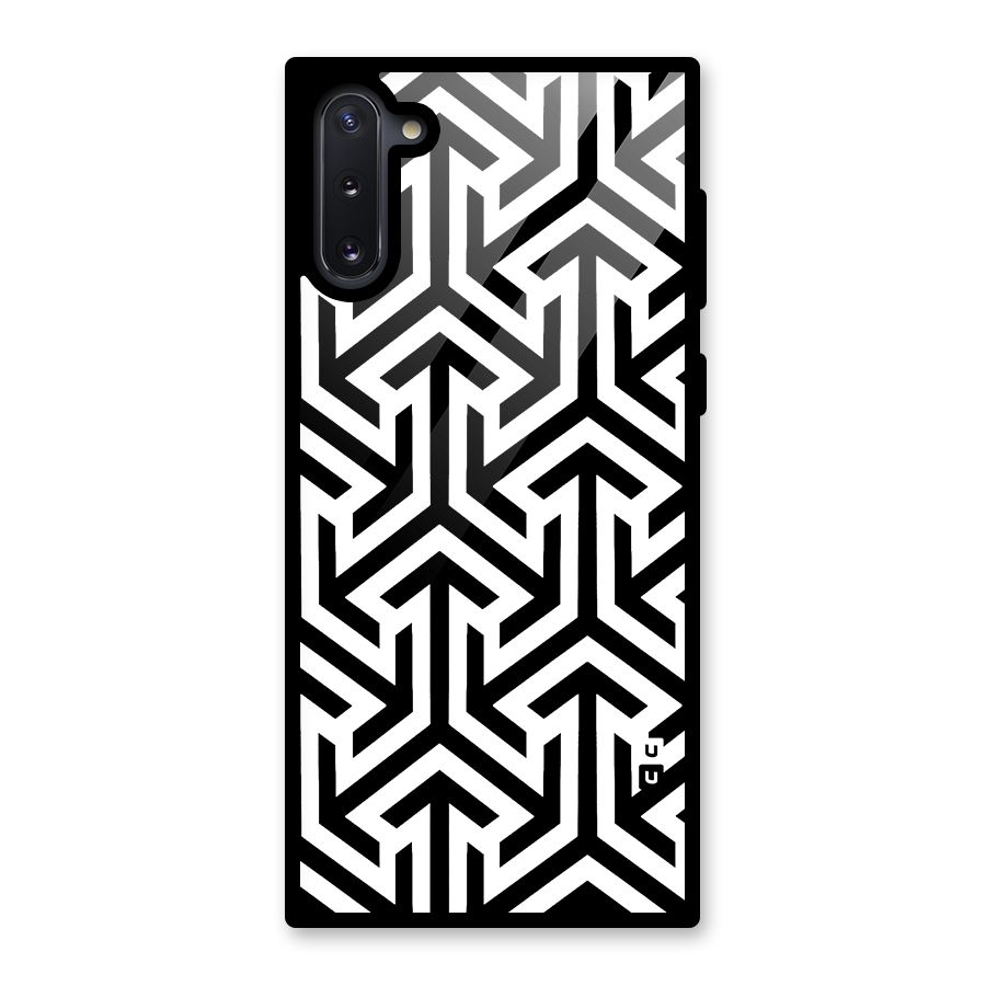 Abstract Triple Arrows Glass Back Case for Galaxy Note 10