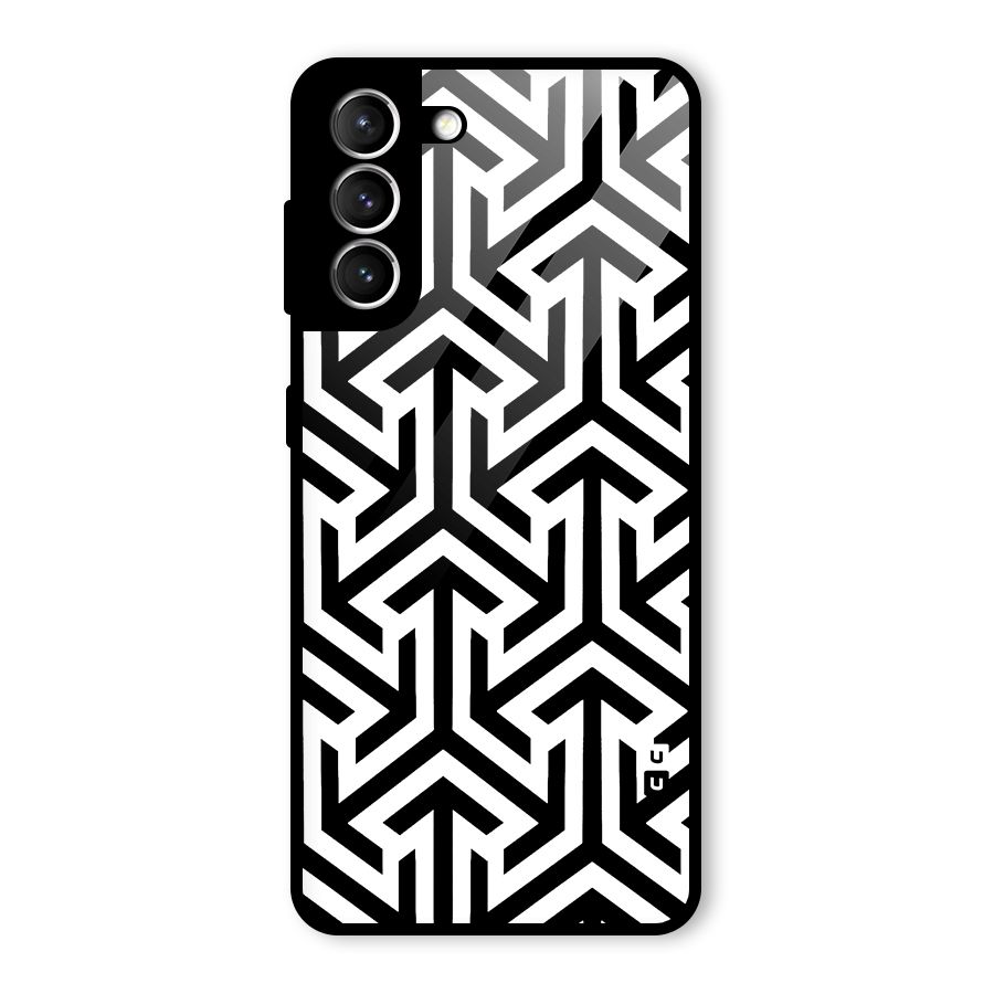 Abstract Triple Arrows Glass Back Case for Galaxy S21 5G