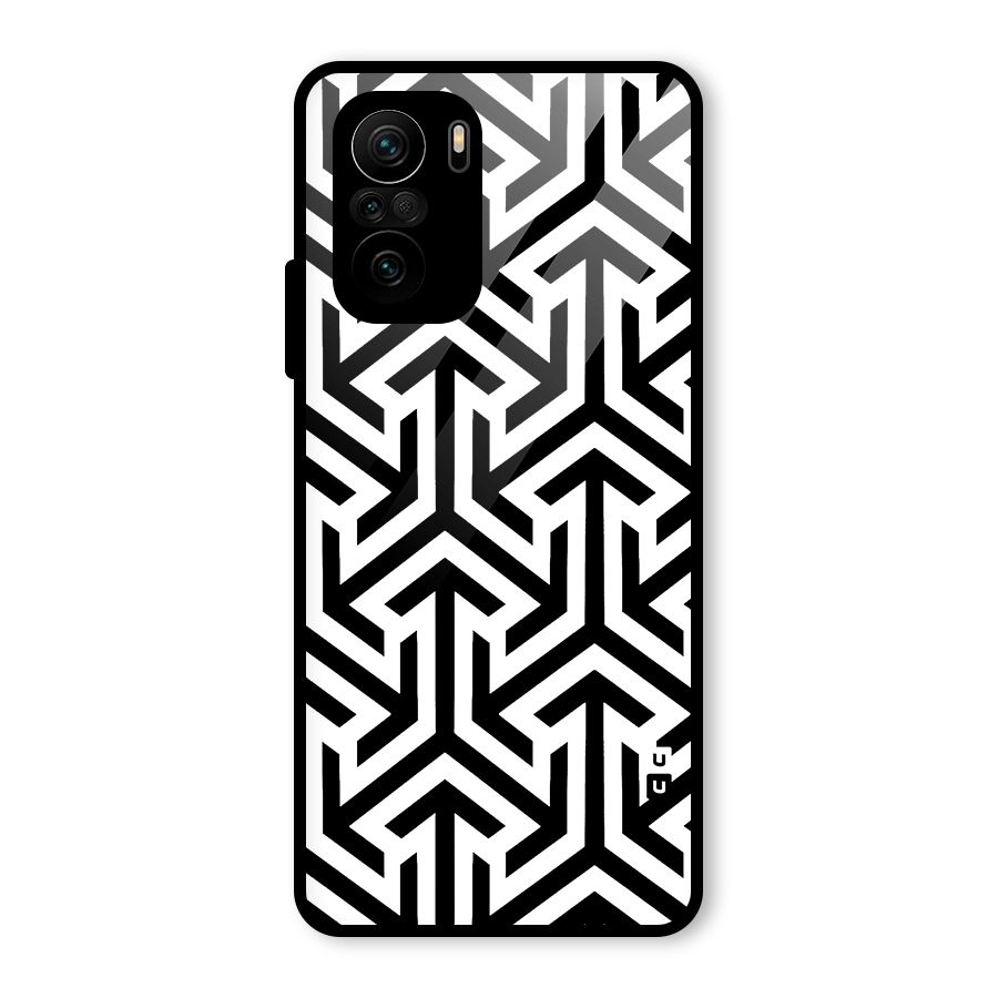 Abstract Triple Arrows Glass Back Case for Mi 11X Pro
