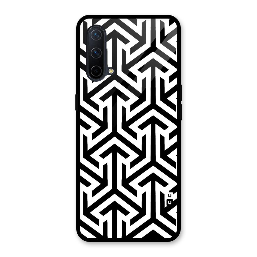 Abstract Triple Arrows Glass Back Case for OnePlus Nord CE 5G