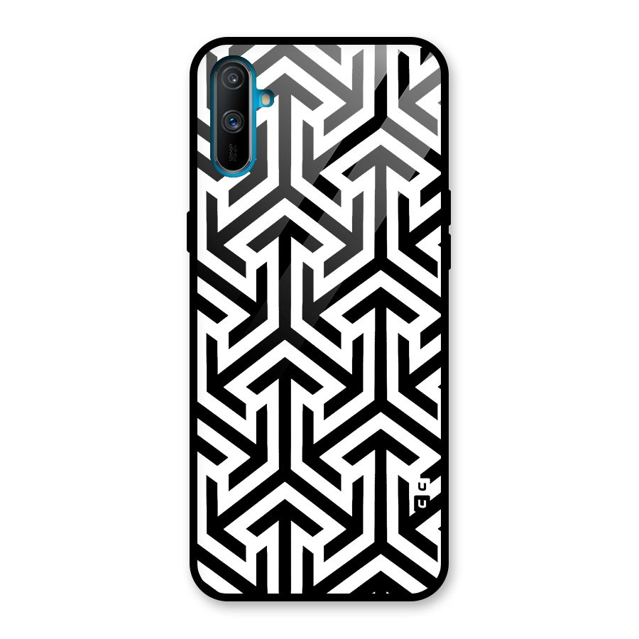 Abstract Triple Arrows Glass Back Case for Realme C3