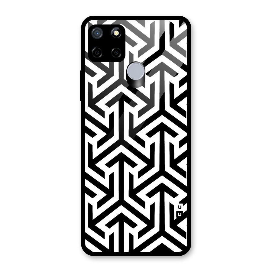 Abstract Triple Arrows Glass Back Case for Realme Narzo 30A