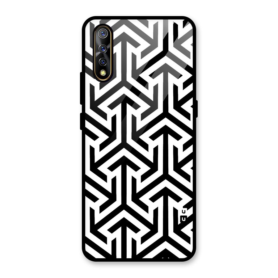 Abstract Triple Arrows Glass Back Case for Vivo S1