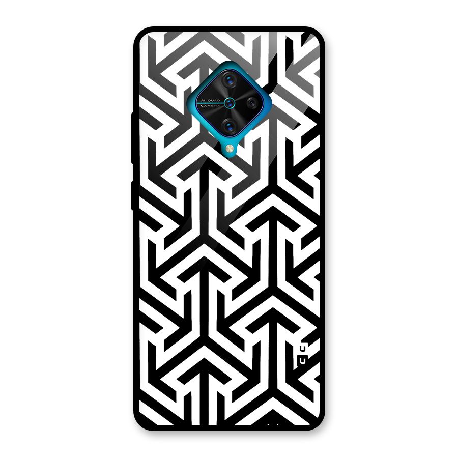 Abstract Triple Arrows Glass Back Case for Vivo S1 Pro