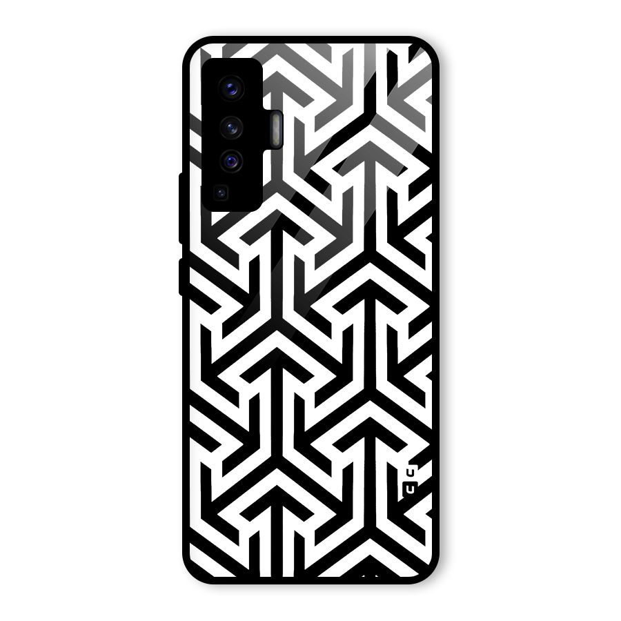 Abstract Triple Arrows Glass Back Case for Vivo X50