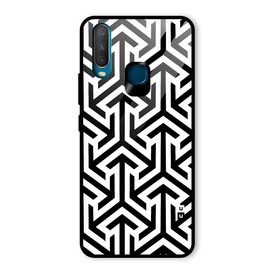 Abstract Triple Arrows Glass Back Case for Vivo Y12