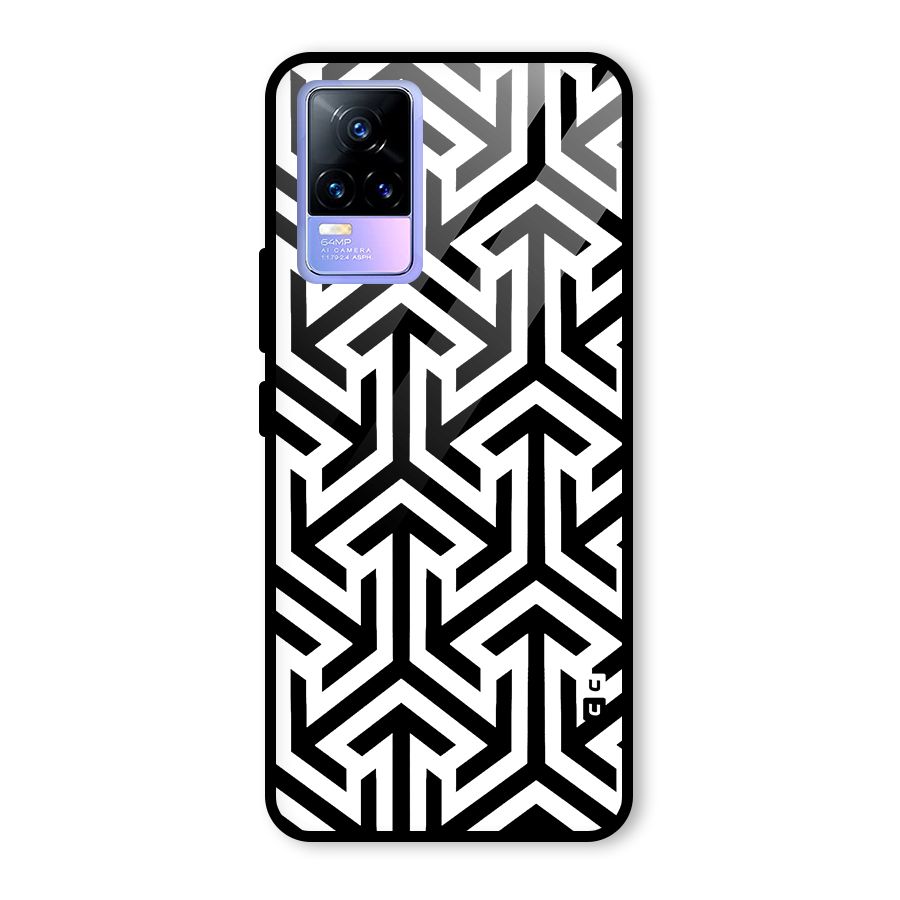 Abstract Triple Arrows Glass Back Case for Vivo Y73