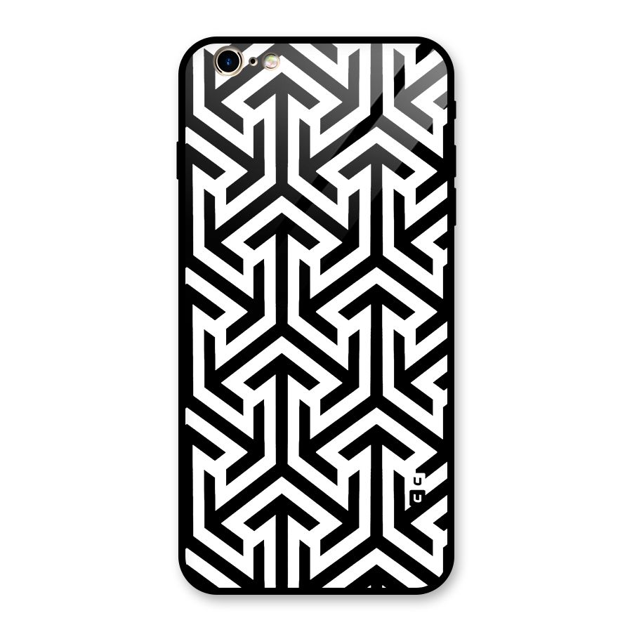 Abstract Triple Arrows Glass Back Case for iPhone 6 Plus 6S Plus