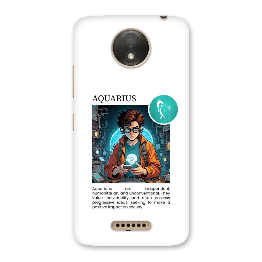 Admire Aquarius Back Case for Moto C Plus