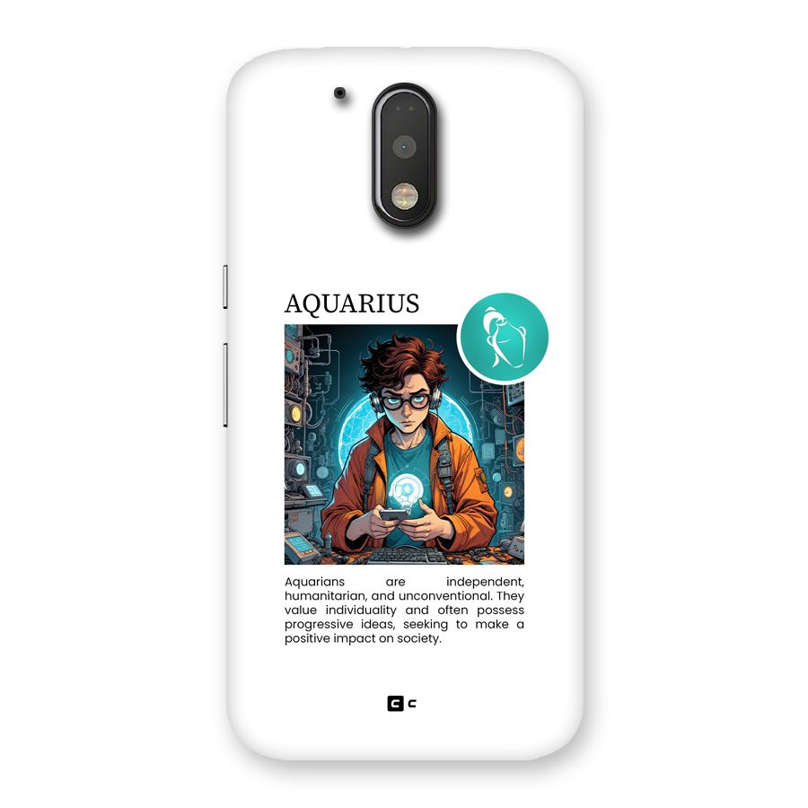 Admire Aquarius Back Case for Moto G4 Plus
