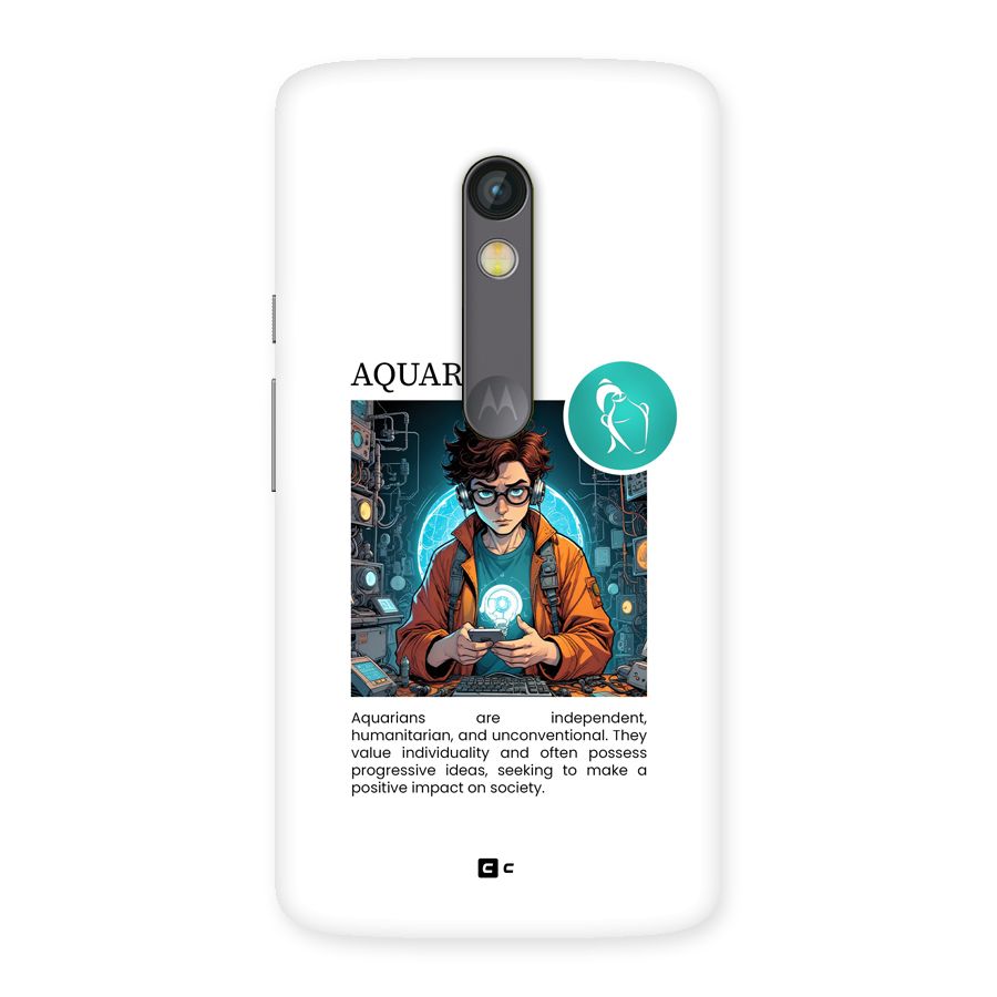 Admire Aquarius Back Case for Moto X Play