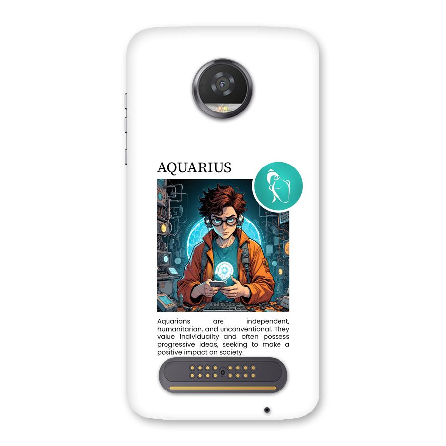 Admire Aquarius Back Case for Moto Z2 Play