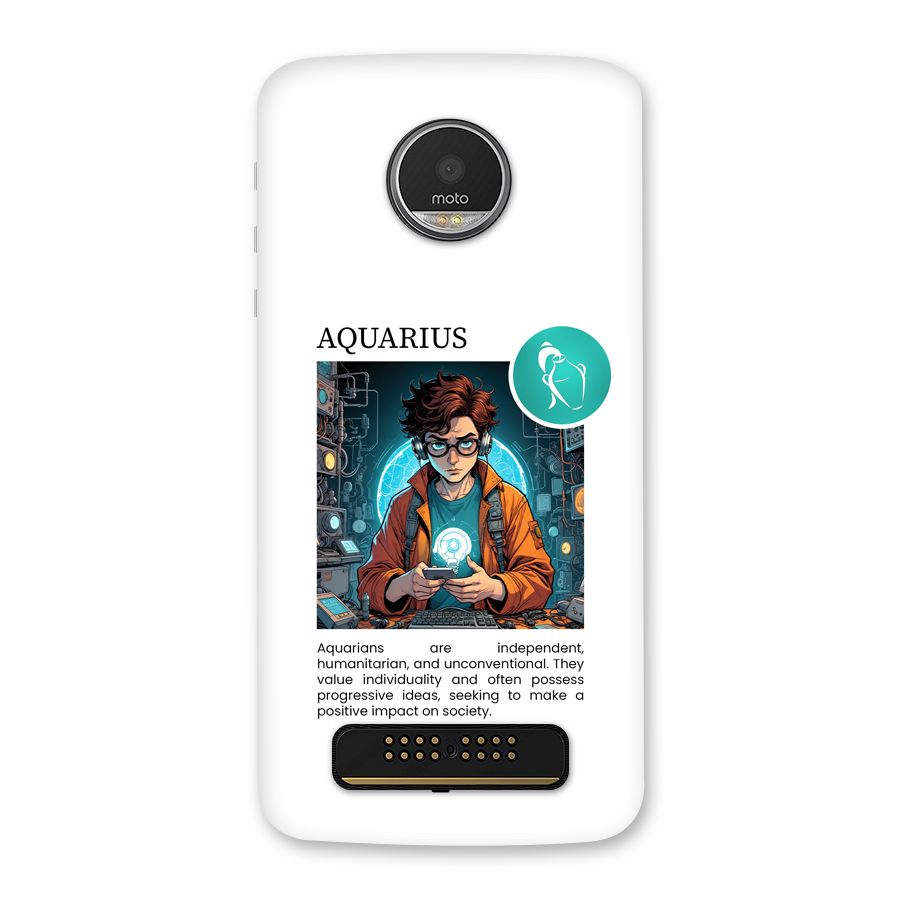 Admire Aquarius Back Case for Moto Z Play