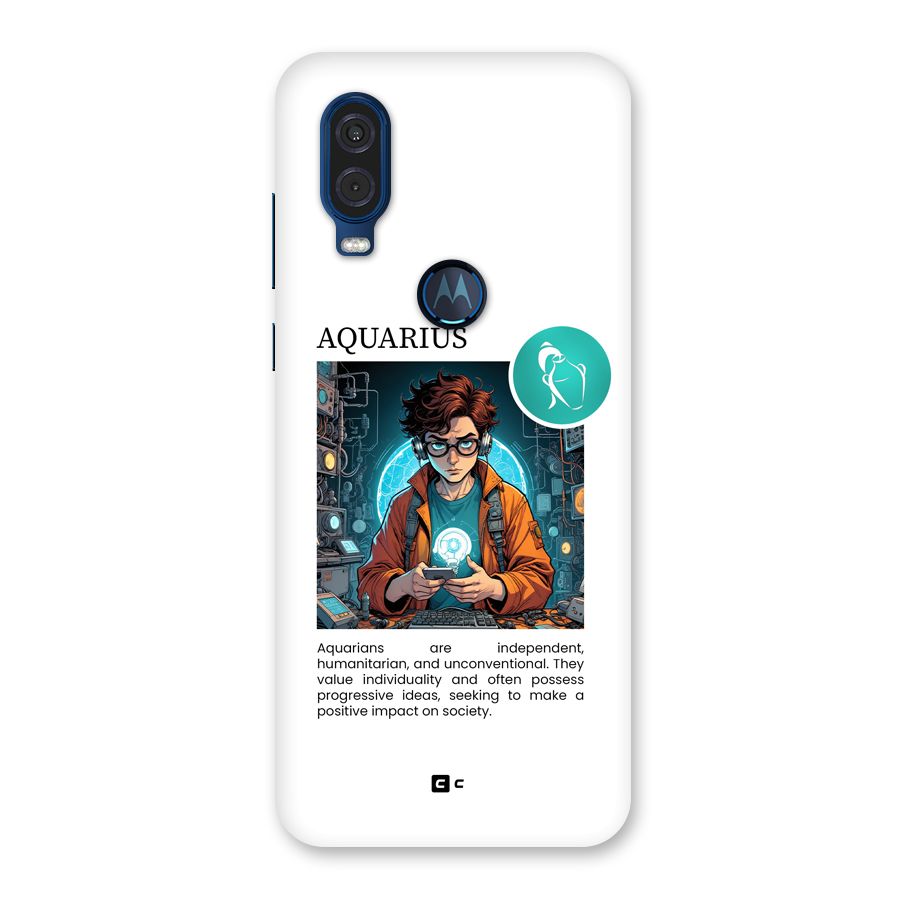 Admire Aquarius Back Case for Motorola One Vision