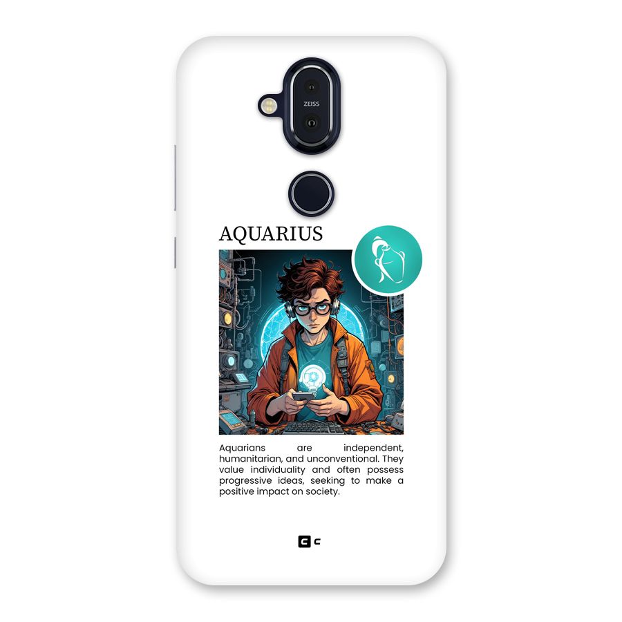 Admire Aquarius Back Case for Nokia 8.1