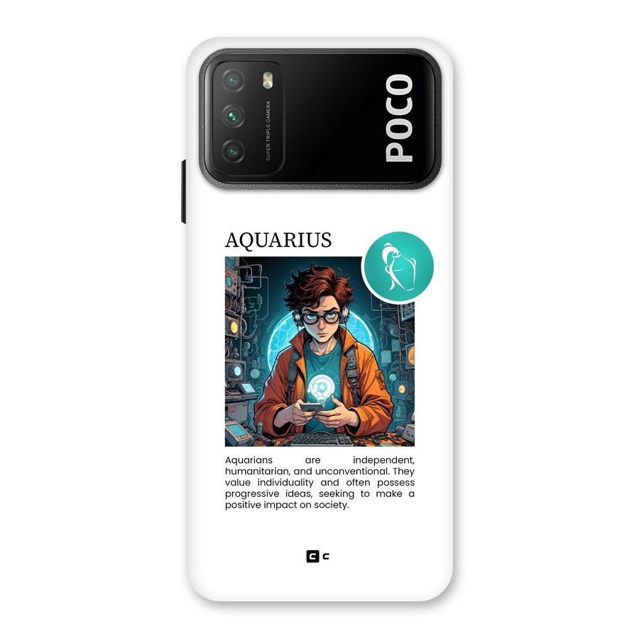 Admire Aquarius Back Case for Poco M3