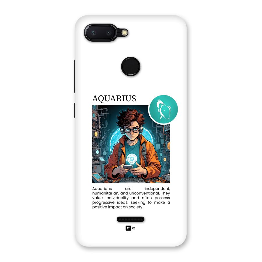 Admire Aquarius Back Case for Redmi 6
