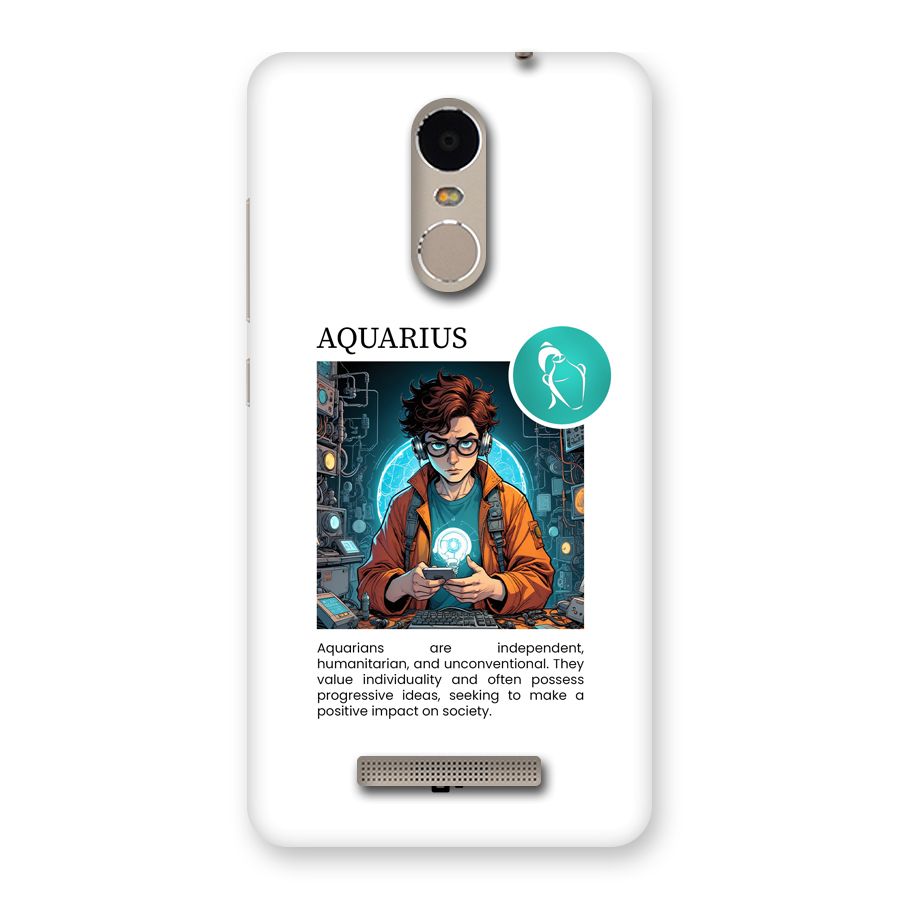 Admire Aquarius Back Case for Redmi Note 3