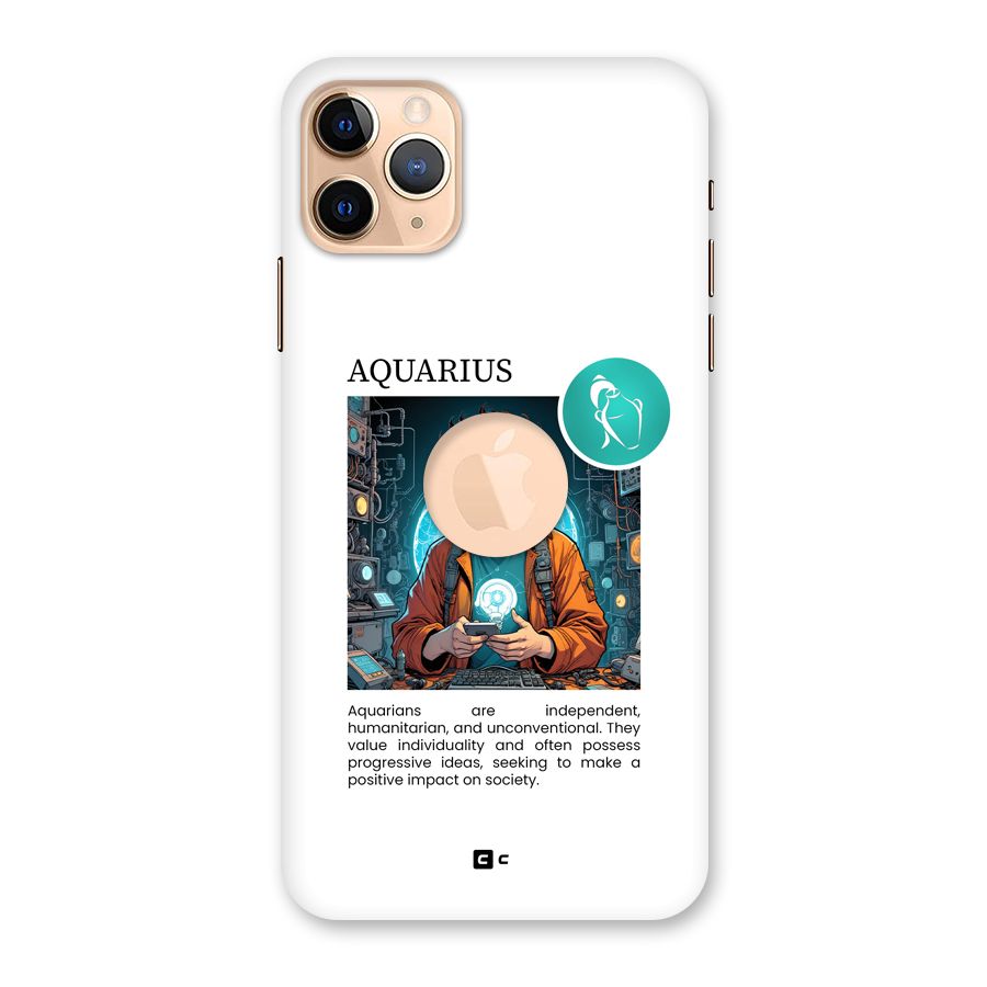 Admire Aquarius Back Case for iPhone 11 Pro Max Logo Cut