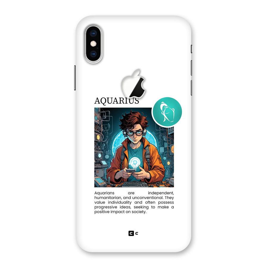 Admire Aquarius Back Case for iPhone XS Max Apple Cut