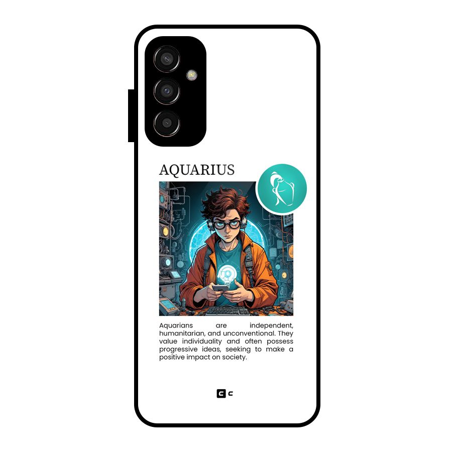 Admire Aquarius Glass Back Case for Galaxy F13