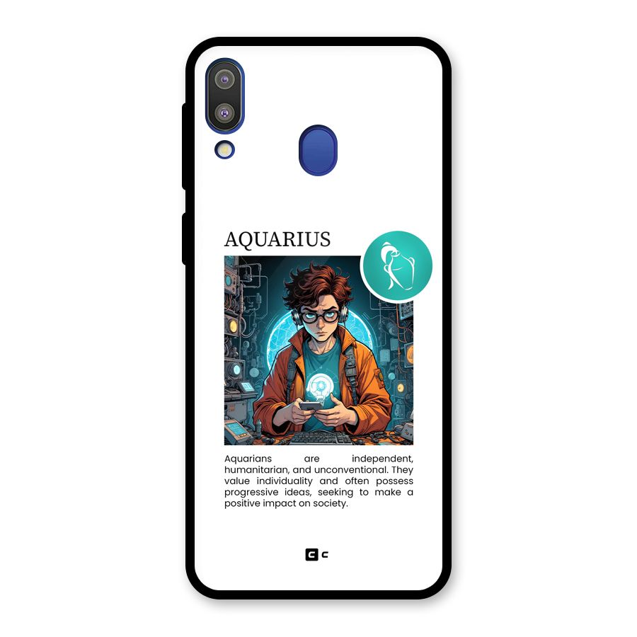Admire Aquarius Glass Back Case for Galaxy M20