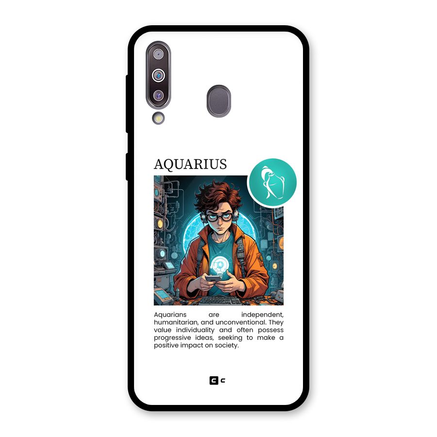 Admire Aquarius Glass Back Case for Galaxy M30