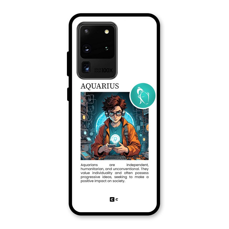 Admire Aquarius Glass Back Case for Galaxy S20 Ultra