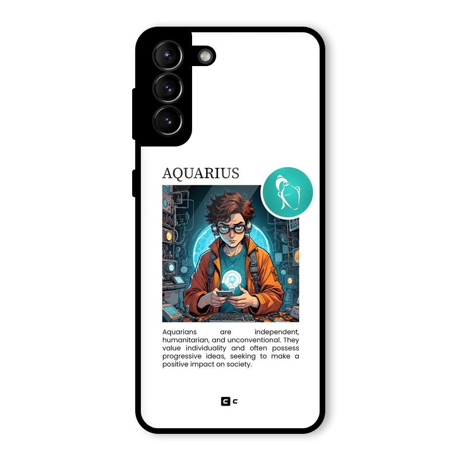 Admire Aquarius Glass Back Case for Galaxy S21 Plus