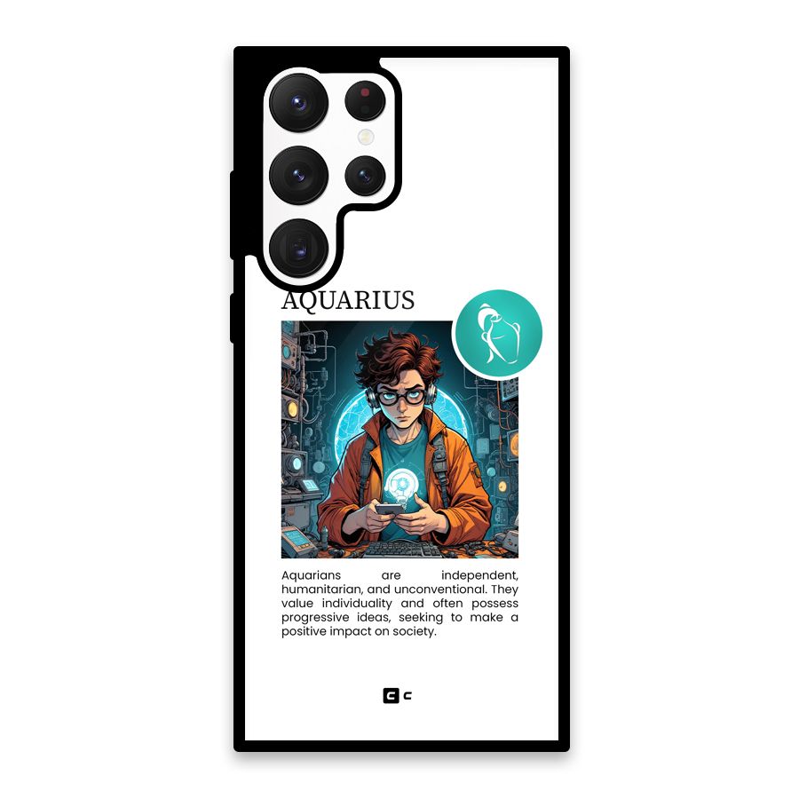 Admire Aquarius Glass Back Case for Galaxy S22 Ultra 5G