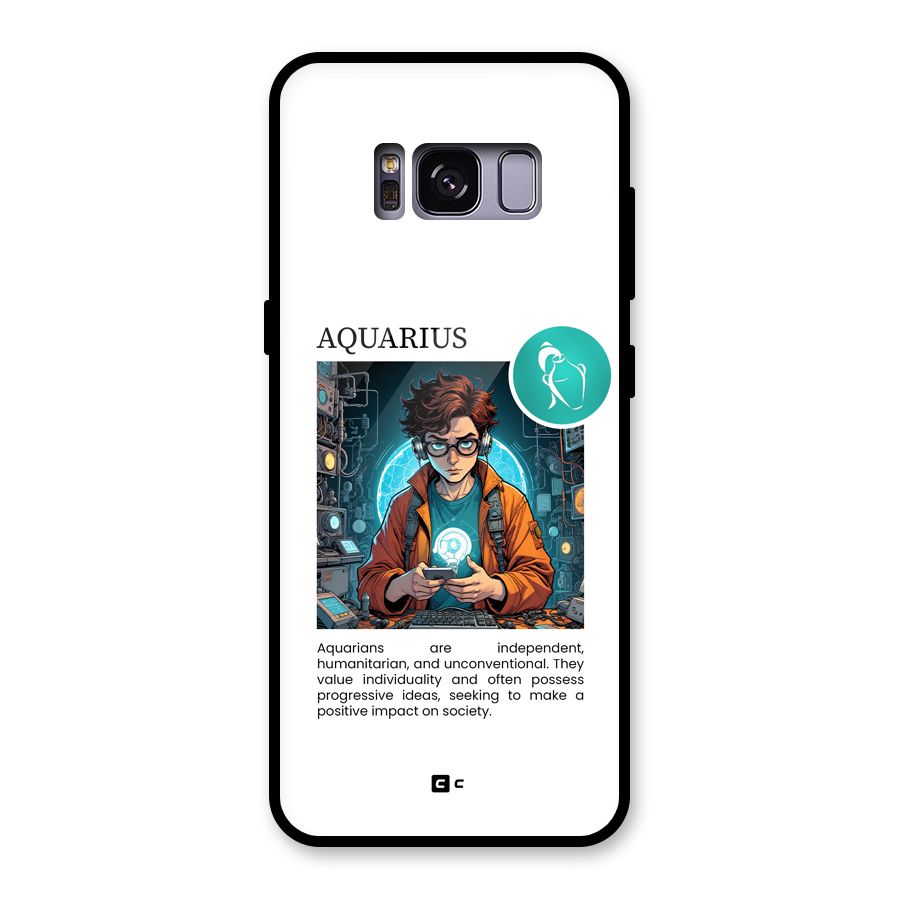 Admire Aquarius Glass Back Case for Galaxy S8