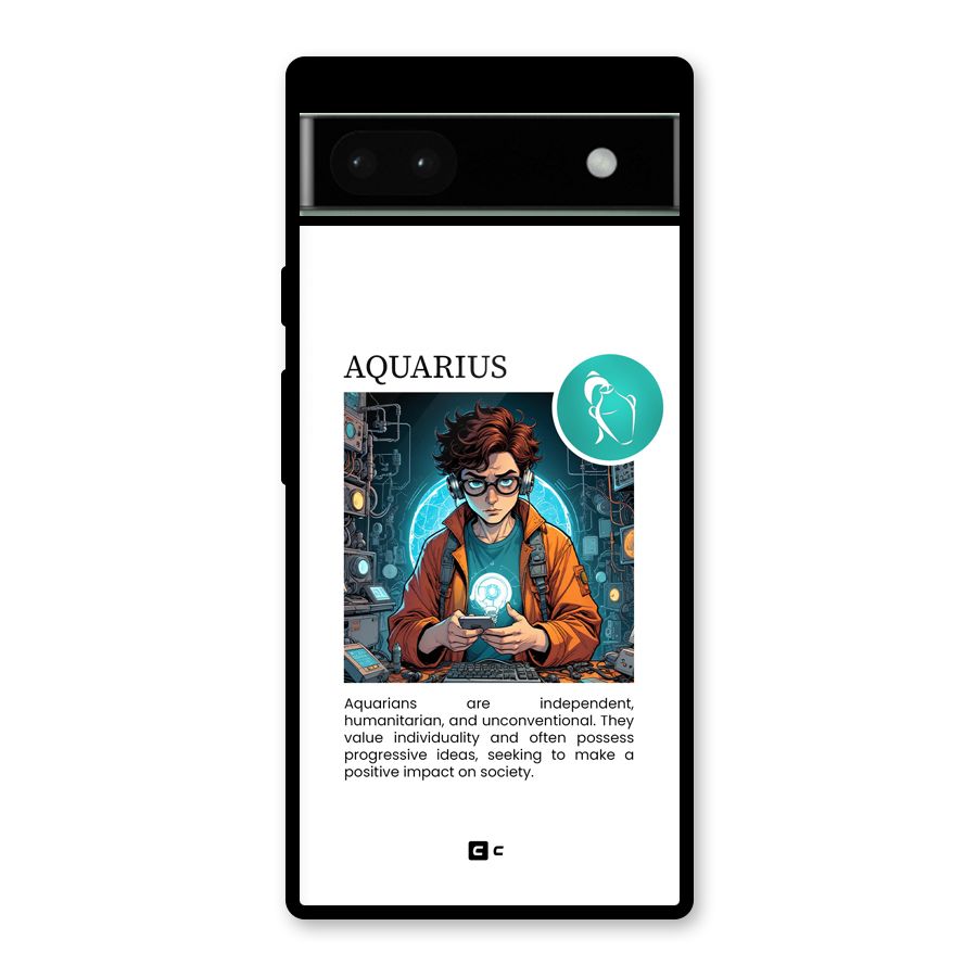 Admire Aquarius Glass Back Case for Google Pixel 6a