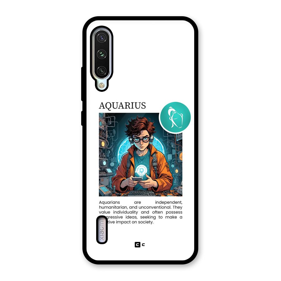 Admire Aquarius Glass Back Case for Mi A3