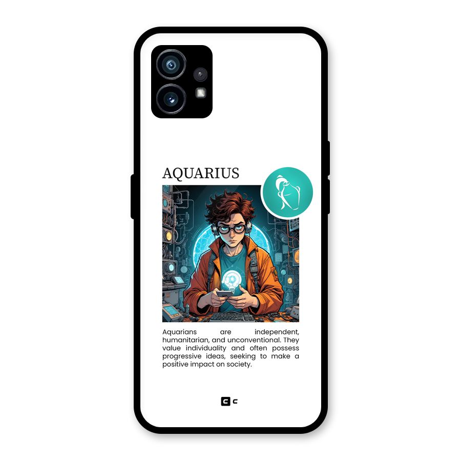 Admire Aquarius Glass Back Case for Nothing Phone 1