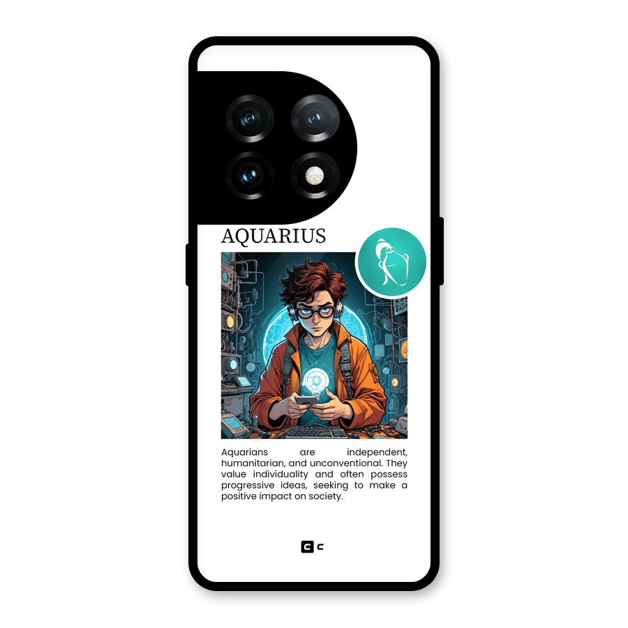 Admire Aquarius Glass Back Case for OnePlus 11