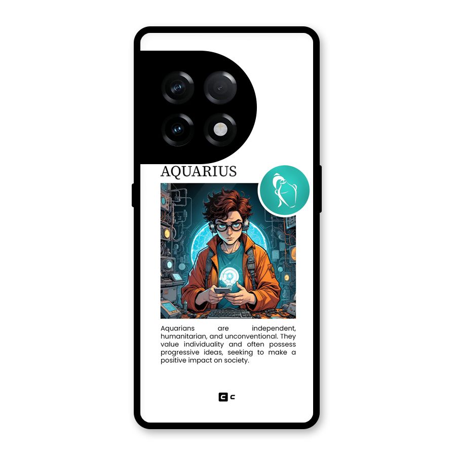 Admire Aquarius Glass Back Case for OnePlus 11R
