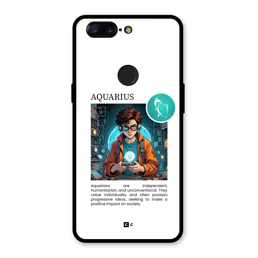 Admire Aquarius Glass Back Case for OnePlus 5T